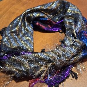 Elegant Multicolor Metallic Scarf